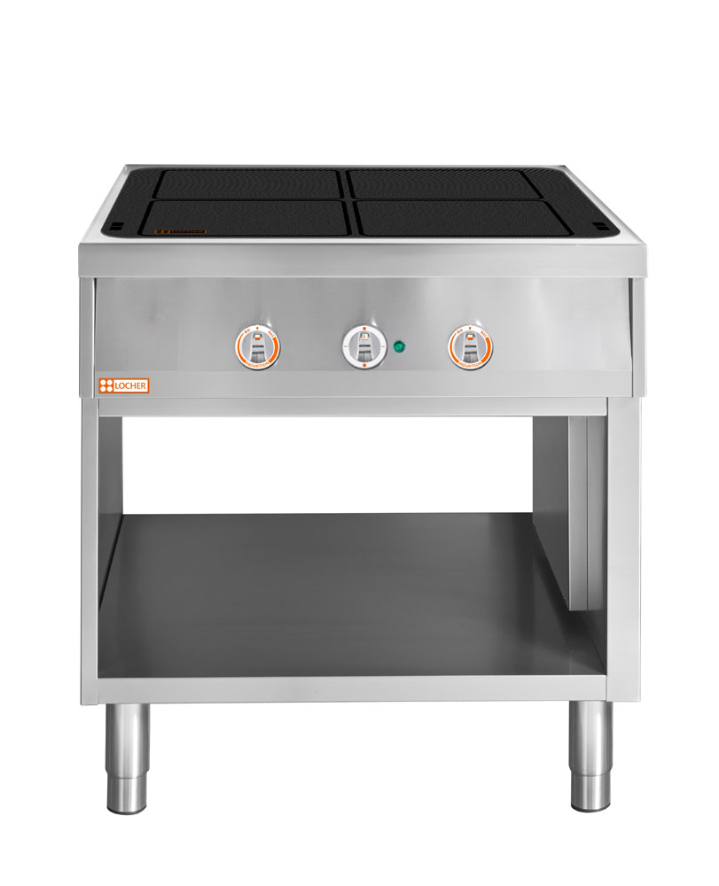 LOCHER 290201 Induktionsherd, 4 Kochstellen á 5 kW