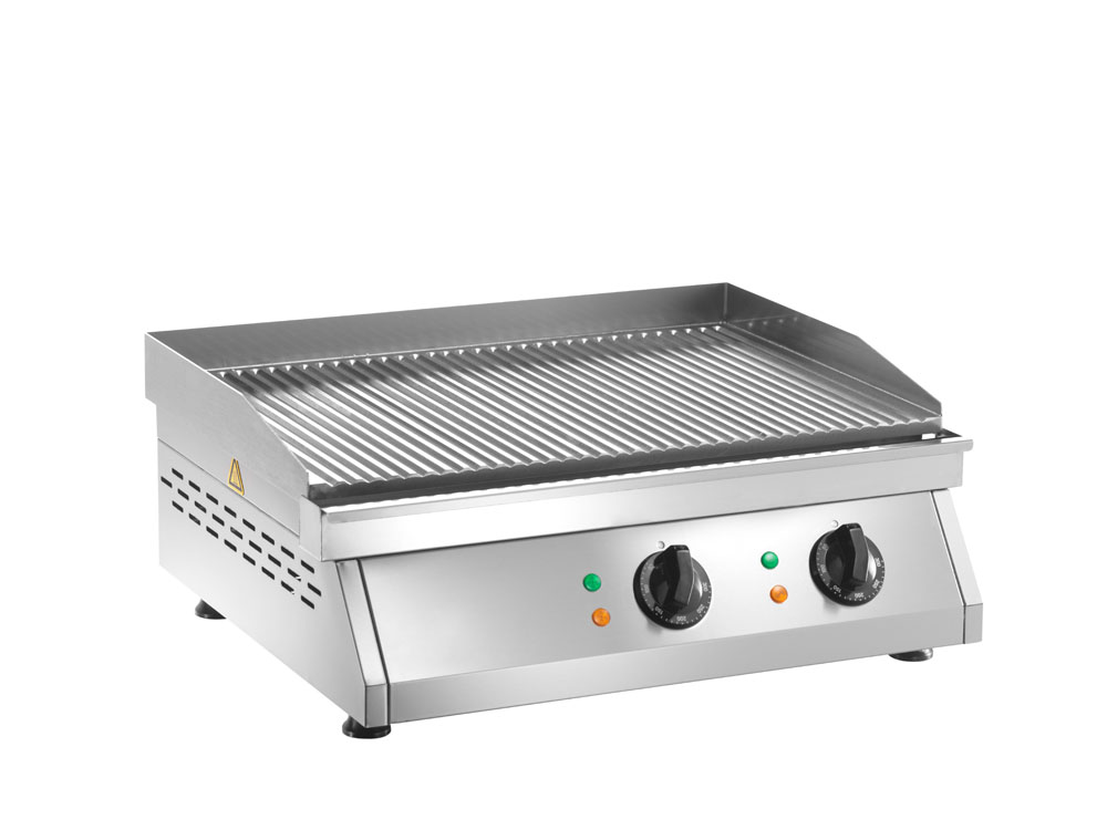 PROFIKOCHER 122403 Elektro-Grillplatte gerillt LFT2R