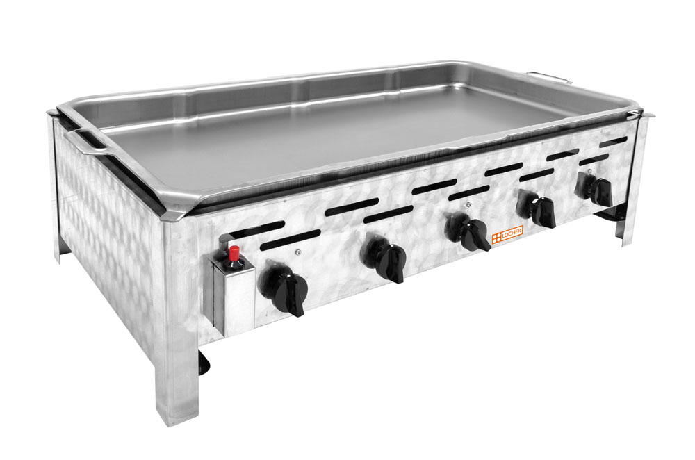 PROFIKOCHER 152005 Gas-Kombi-Tischbräter 5 Brenner