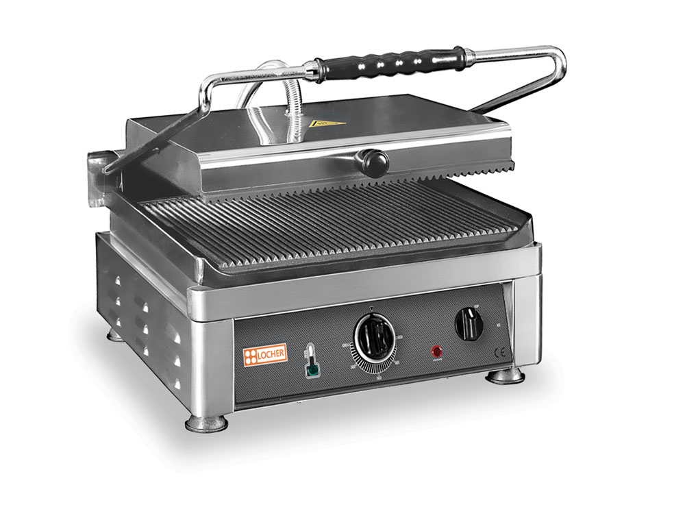 PROFIKOCHER 112715 Elektro-Kontaktgrill EKG41R  - oben und unten gerillt