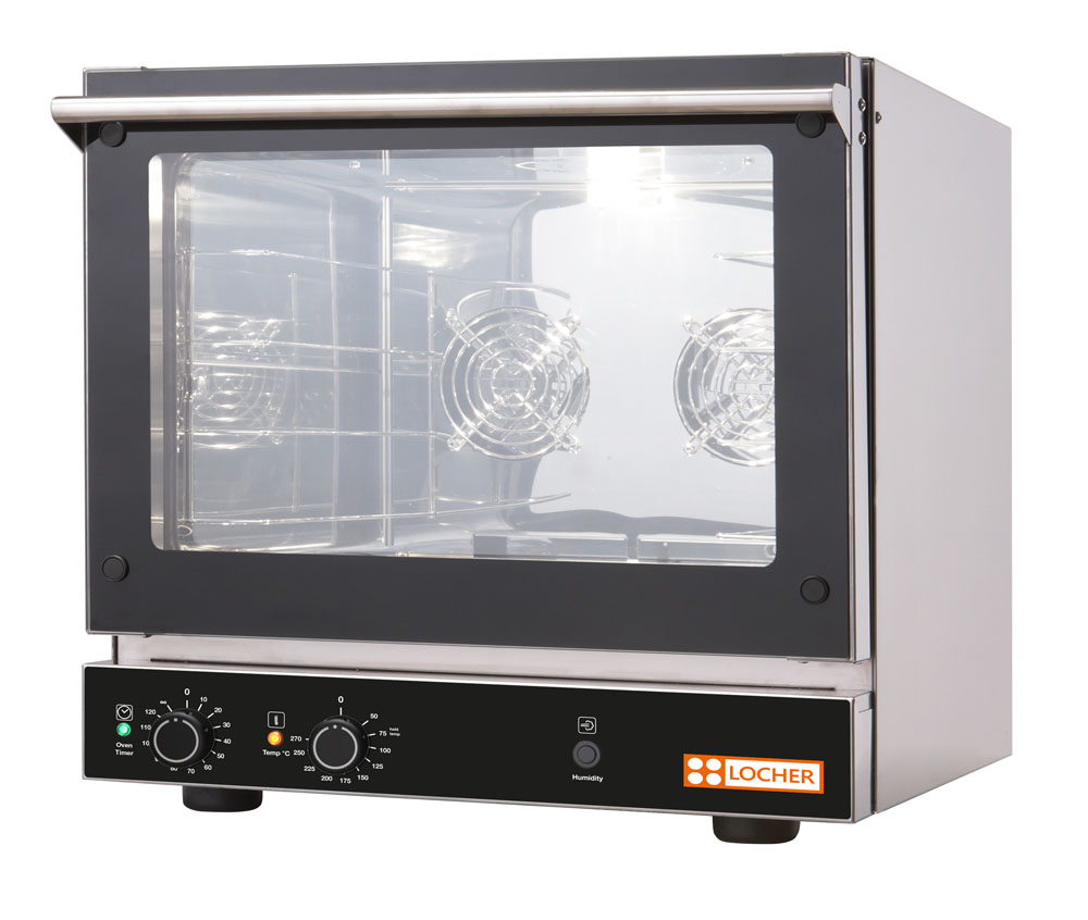 Heißluftofen 4 x GN 2/3 manuell mit Beschwadung LOCHER 622512 PROFIKOCHER LH4MB23