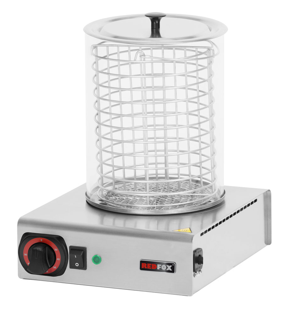 PROFIKOCHER 162612 Hot Dog-Gerät mit Glaszylinder