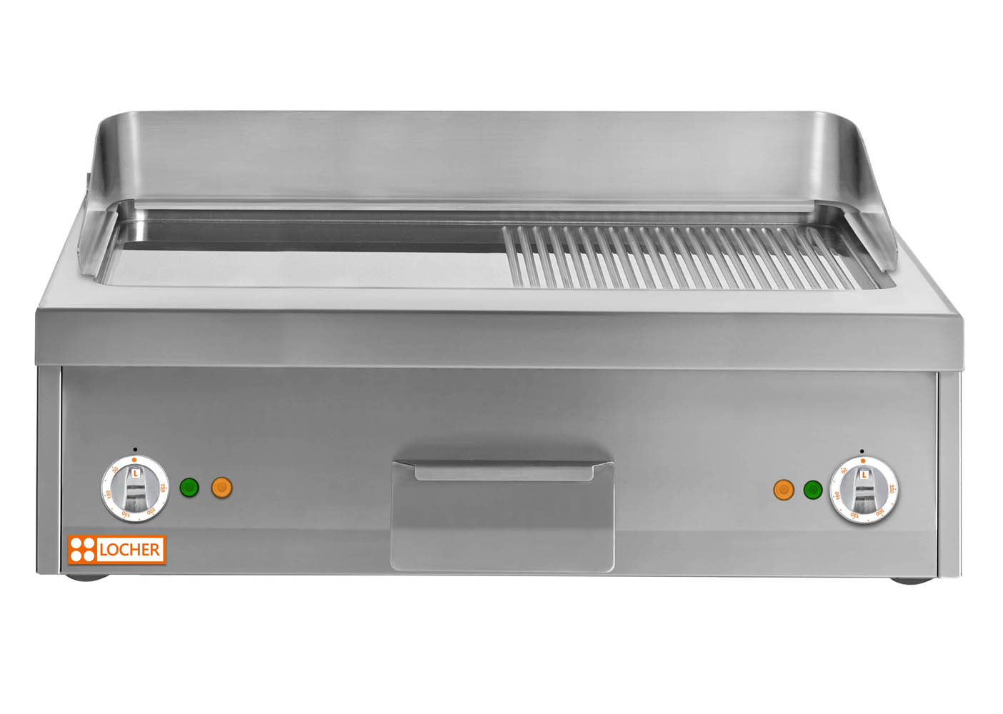 LOCHER Griddle 800 hartverchromt 1/2 gerillt 216421 by BERNER