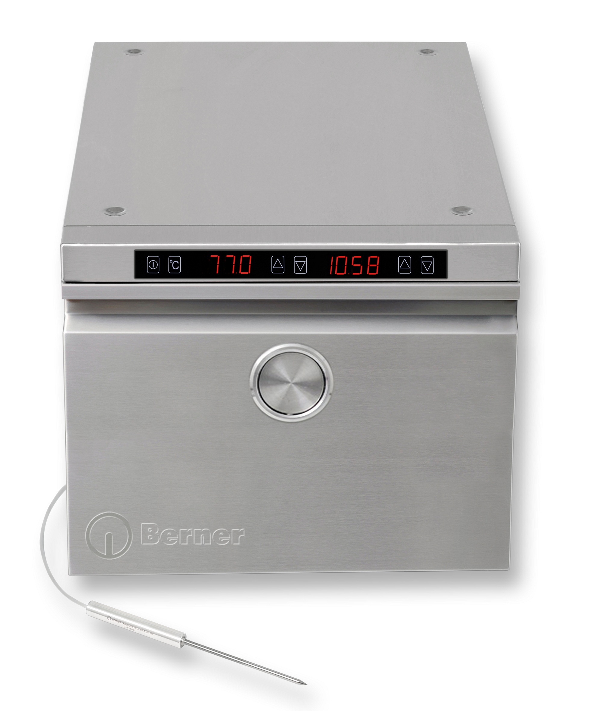 Berner BHS1KTS Niedertemperaturgarer mit Kerntemperaturfühler - 4 Einschübe GN 1/1 x 65 mm Generatio