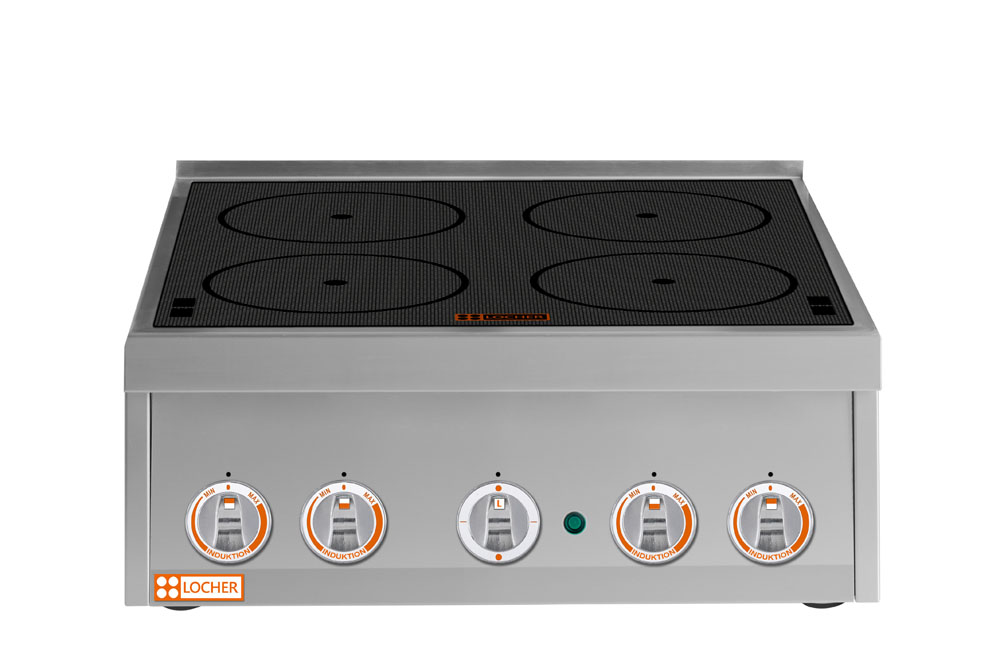 LOCHER 237202 Induktionsherd, 4 Kochstellen á 3,5 kW
