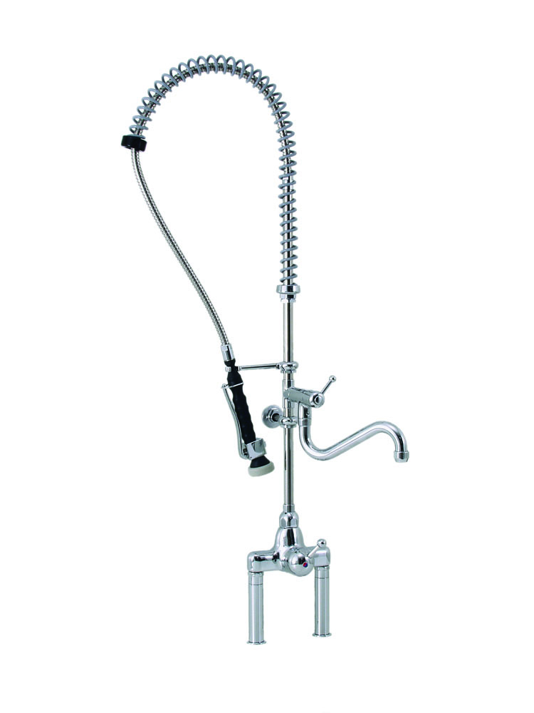 PROFIKOCHER 128013 Geschirr-Waschbrause mit  - Zweiloch-LCA-Einhebelmischer